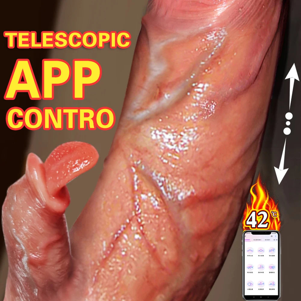 Consolador vibrador realista con Control remoto
