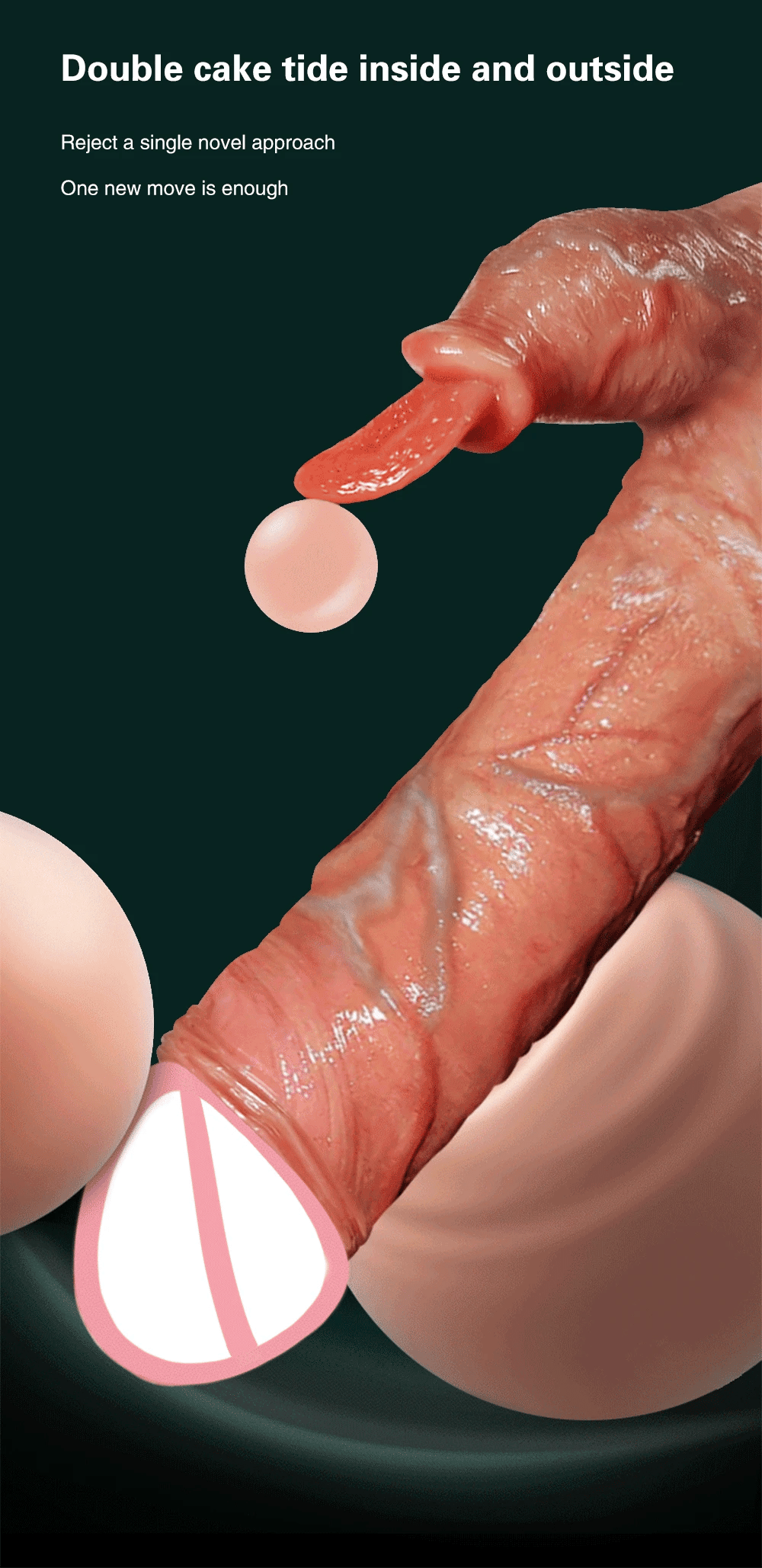 Consolador vibrador realista con Control remoto