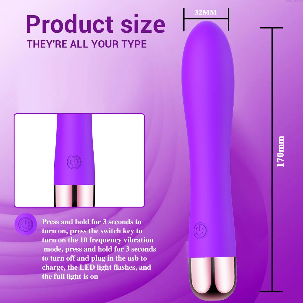 Consolador vibrador potente para mujer