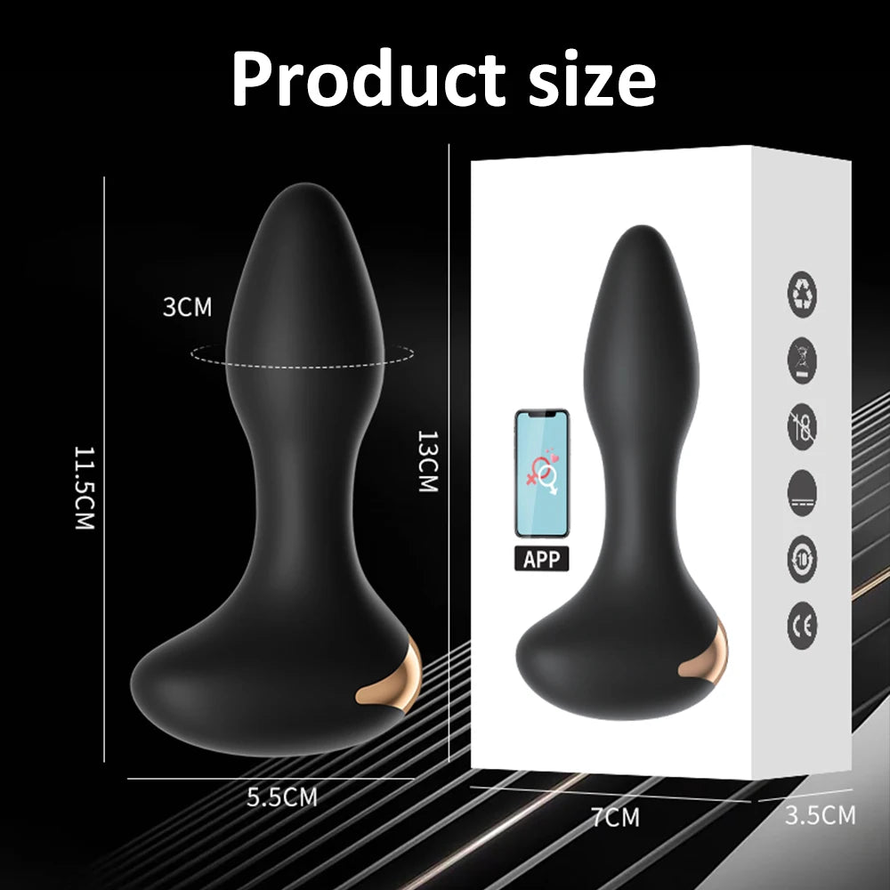 Vibrador Anal con Control remoto.